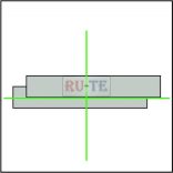 hedue PL2 pozicionáló lézer - zöld keresztlézer tartó nélkül